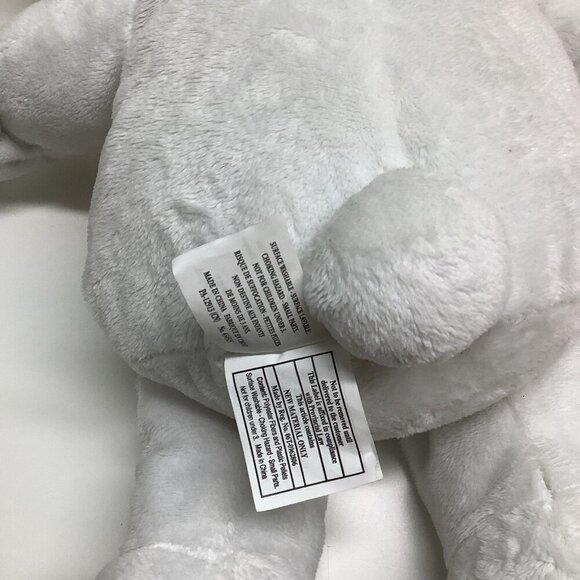 I’m One White Teddy Bear With Pink Heart and Striped Neck Tie Preloved - Picture 9 of 9